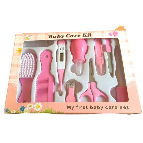 Baby Care Grooming Kit 10-in-1 Nursery Healthy Care Set - Pink