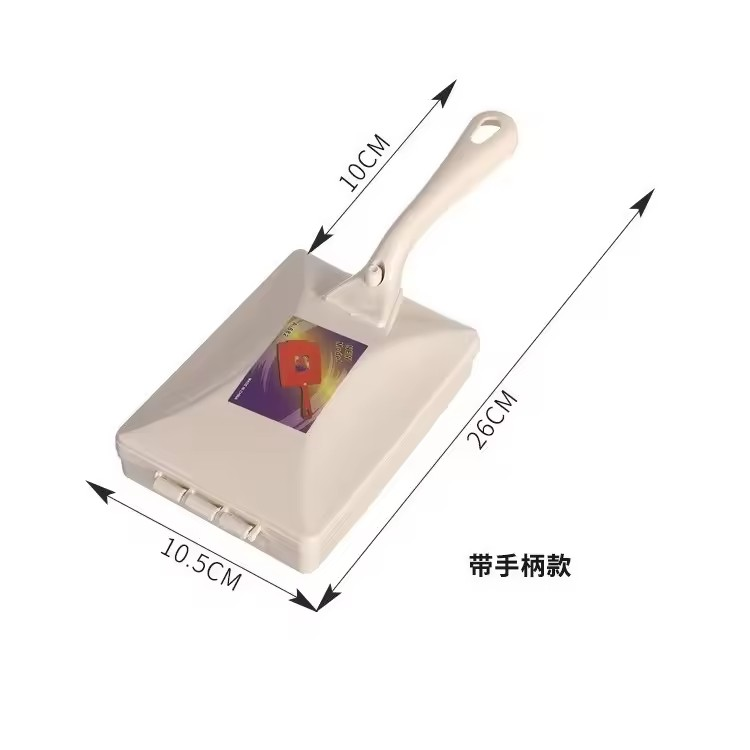 Carpet Cleaning Brush Double Roller Household Handheld with Dust Removal Vacuum Crumb Collector for Car Seats, Table Linen, Sofas