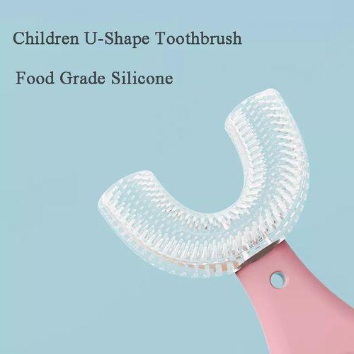 U-shaped Baby Toothbrush Children 360 Degree Child Toothbrushes Teethers Soft Silicone Toddlers Brush Kids Teeth Oral Care Cleaning Newborn
