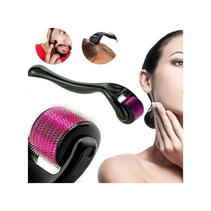 540 purple micro needle Dermaroller Beard Hair Growth Skin Face Wrinkle & Anti-Aging Acne Scar Derma Microneedling roller Rejuvenation Hair Loss Regrowth