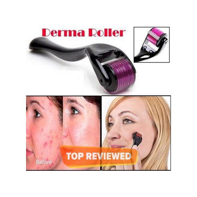 540 purple micro needle Dermaroller Beard Hair Growth Skin Face Wrinkle & Anti-Aging Acne Scar Derma Microneedling roller Rejuvenation Hair Loss Regrowth