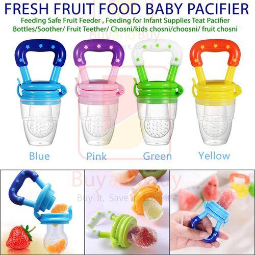 Baby Fresh Fruit Food Pacifier Feeder Silicone  Nibbler Pacifier Training Massaging Toy Teether