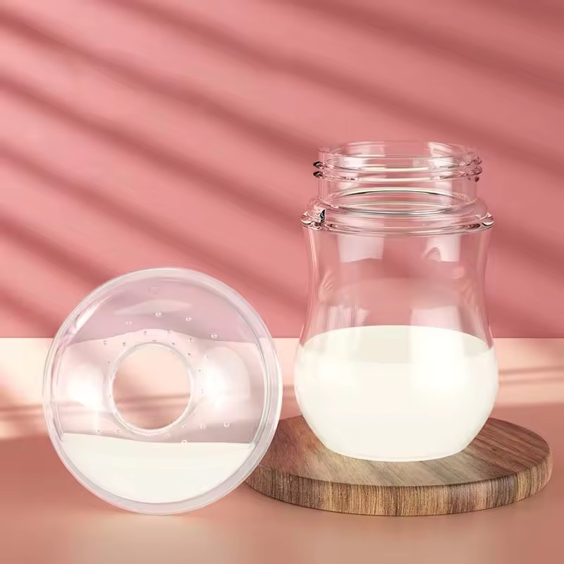 Portable Soft Silicone Breast Milk Collector (2 pcs) Re-usable & Wearable BPA-free Saver Shell Collection for Nursing Moms Nipple Suction Container