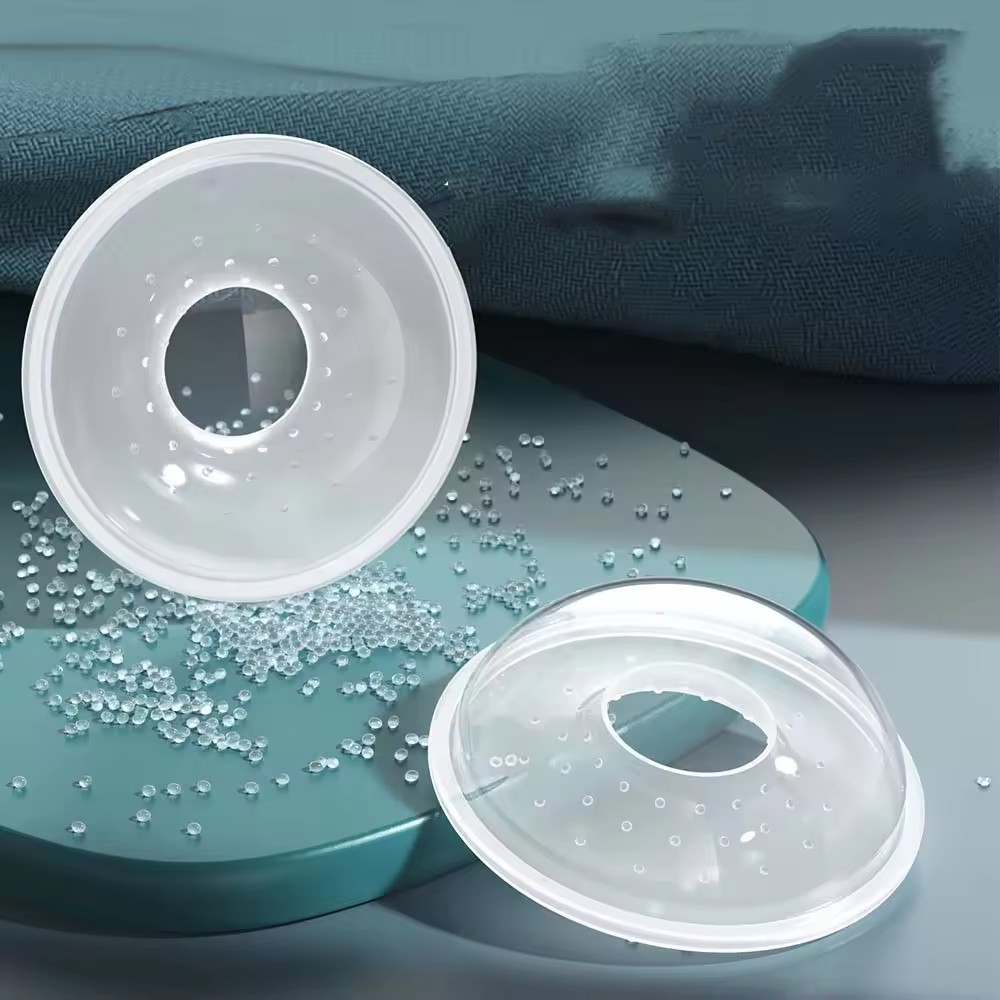 Portable Soft Silicone Breast Milk Collector (2 pcs) Re-usable & Wearable BPA-free Saver Shell Collection for Nursing Moms Nipple Suction Container