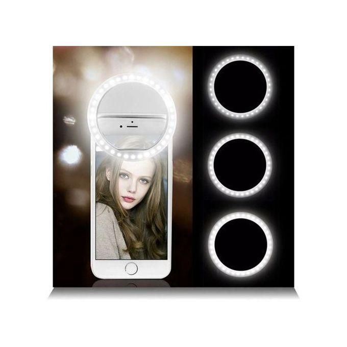 Portable Led Selfie Ring Light Mini Rechargeable Fill Light Live Clip-On Bulb Beauty Usb Photographic Super Bright Lighting For Makeup Vlog Video Recording