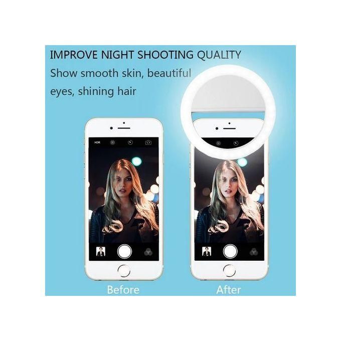 Portable Led Selfie Ring Light Mini Rechargeable Fill Light Live Clip-On Bulb Beauty Usb Photographic Super Bright Lighting For Makeup Vlog Video Recording