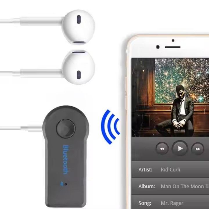Wireless Bluetooth Mini Car adapter Kit 3.5mm audio speaker AUX receiver Wireless 5.0 Blue tooth transmitter Stereo Music Hands-free Home Car Bluetooth 5.0 Audio Jack Adapter