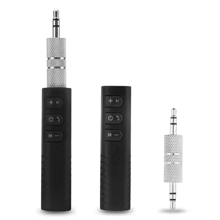 Wireless Bluetooth Adapter Receiver 3.5mm Audio AUX Jack Car Kit Auto Portable Hands-Free Bluetooth 4.1 Hand Mobile Phone Player Music Car Universal Mp3 for Home Speaker Headphone
