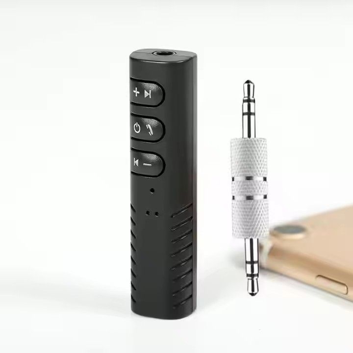 Wireless Bluetooth Adapter Receiver 3.5mm Audio AUX Jack Car Kit Auto Portable Hands-Free Bluetooth 4.1 Hand Mobile Phone Player Music Car Universal Mp3 for Home Speaker Headphone