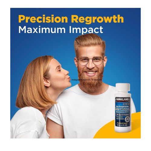 Kirkland Minoxidil 5% extra strength hair loss regrowth system treatment for men Beard care oil premium Topical Solution Growth Nourishing Serum 1 bottle of 60ml (1 month supply)
