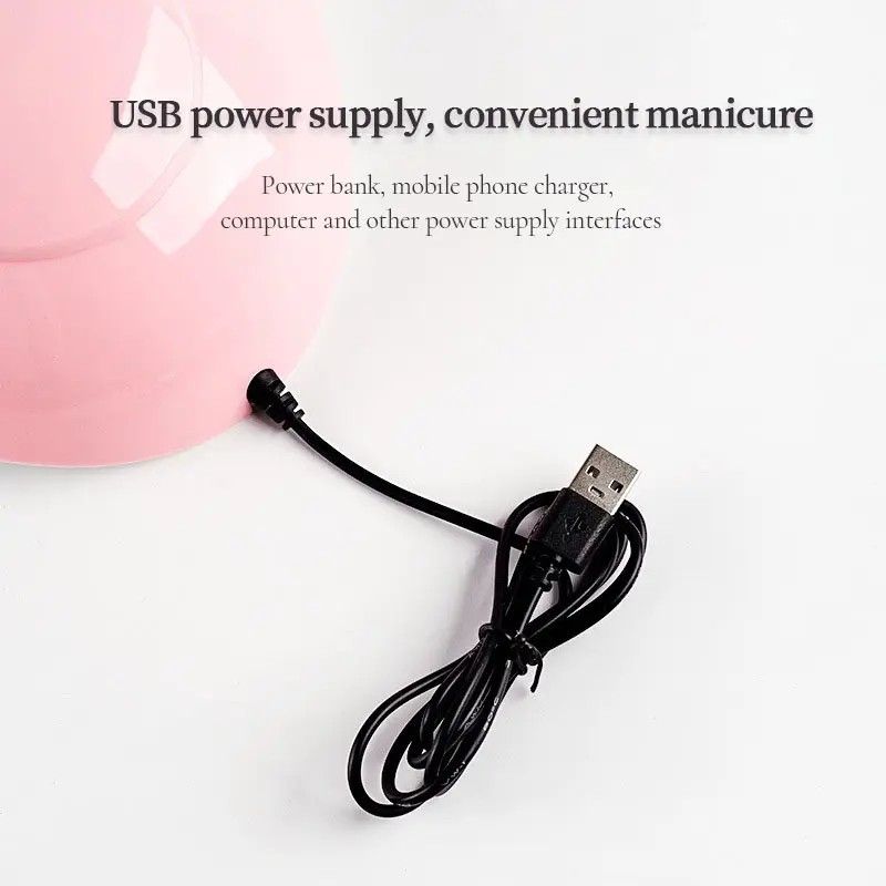 Professional UV Nail Lamp Nail Dryer Mini for Nails Polish Curing Gel Manicure UV Light Portable LED Lamp Machine with 3 Timing Timer Setting USB Cable Home Use with Automatic Sensor LCD Display18 LED