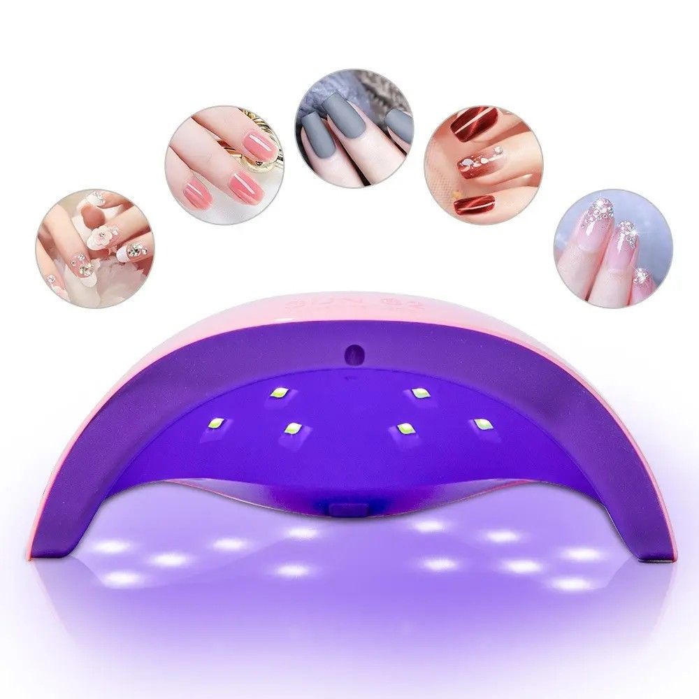 Professional UV Nail Lamp Nail Dryer Mini for Nails Polish Curing Gel Manicure UV Light Portable LED Lamp Machine with 3 Timing Timer Setting USB Cable Home Use with Automatic Sensor LCD Display18 LED