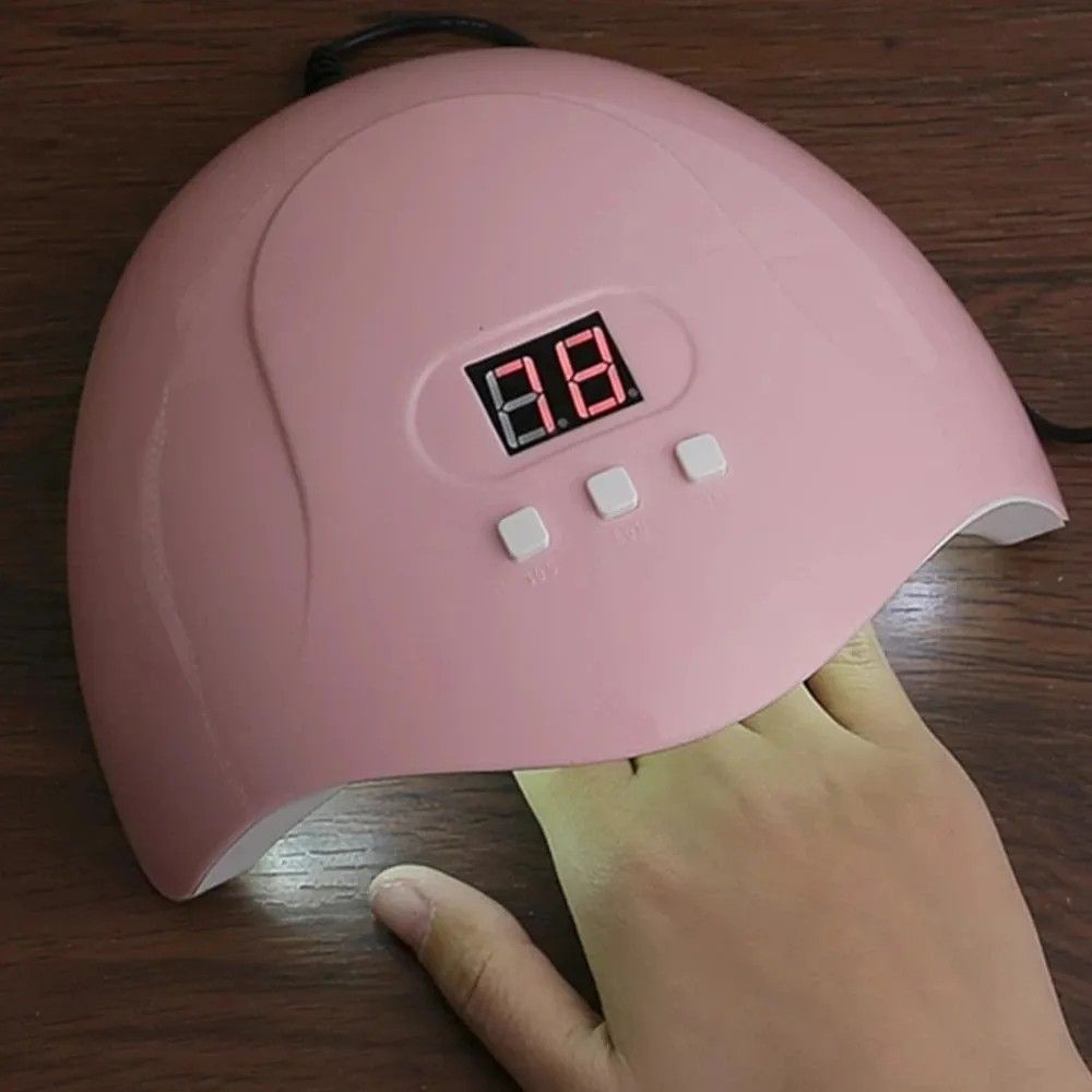 Professional UV Nail Lamp Nail Dryer Mini for Nails Polish Curing Gel Manicure UV Light Portable LED Lamp Machine with 3 Timing Timer Setting USB Cable Home Use with Automatic Sensor LCD Display18 LED