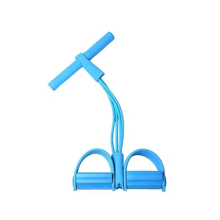 Indoor Fitness Leg Resistance Bands Exercise Equipment Elastic Sit Up Pull Rope Gym Workout Sport 4 Tube Foot Pedal Exerciser Ankle Pull Up Latex Tension rope Expander