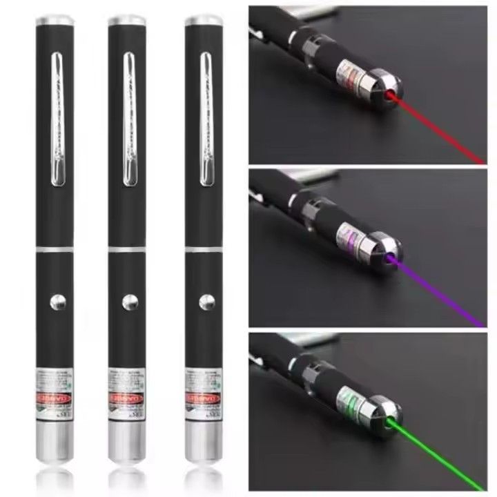 Powerful 532nm Led Red Light Single-point Three-color Laser Beam Pen Laser Pointer With Adjustable Antena Cap To Change Project Design for Office, School Presentation, Cat Toy, Dog, Highlighter Pens