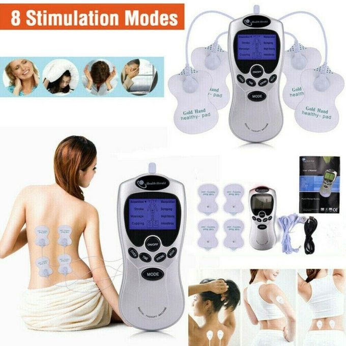 Portable Electric Mini Digital Physiotherapy Machine Relax Massager Full Body Muscle Stimulator Ems/Tens Acupuncture Diagnose Therapy Care Apparatus