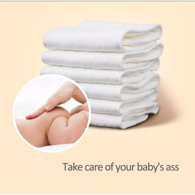 Washable Reusable Adjustable Baby Diaper Printed Unisex Cloth Diapers Infant Nappy Soft Covers With 3 Inserts.