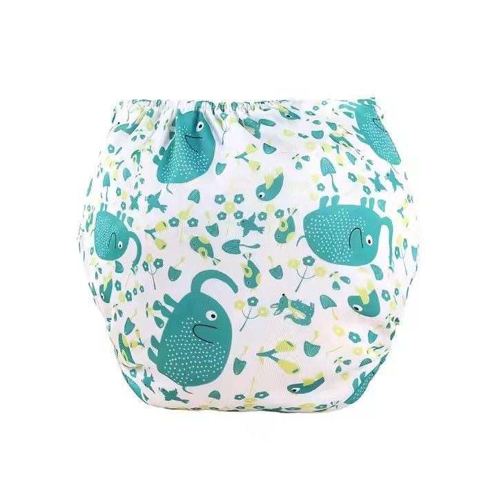 Washable Reusable Adjustable Baby Diaper Printed Unisex Cloth Diapers Infant Nappy Soft Covers With 3 Inserts.