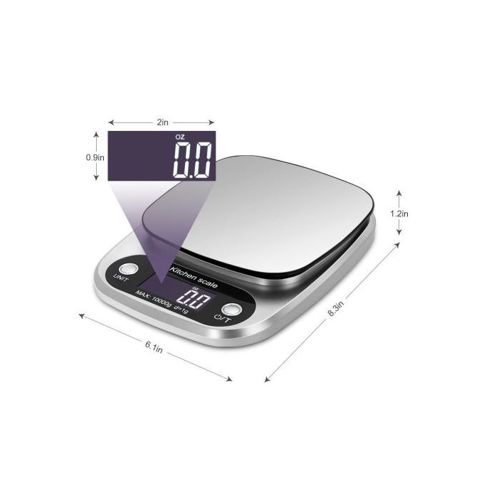 Alloy High Precision Kitchen Food Weighing Scale Digital Electronic Cooking Household Smart Touch Keys 10kg weight Waterproof Plastic with USB