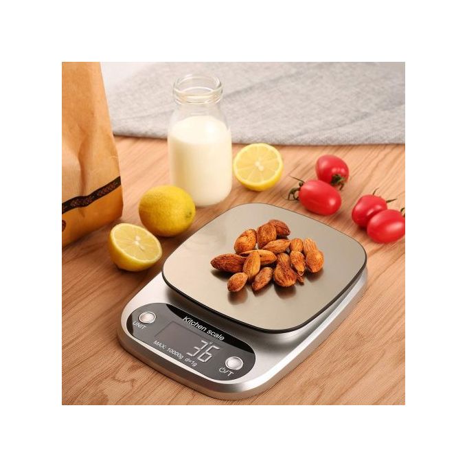 Alloy High Precision Kitchen Food Weighing Scale Digital Electronic Cooking Household Smart Touch Keys 10kg weight Waterproof Plastic with USB