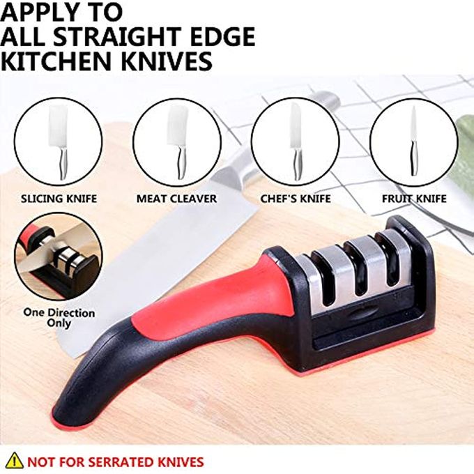 Knife Sharpeners Kitchen Scissors Screw Drivers Sharpener 3 Three Stages Sharpening Stone Diamond Edged