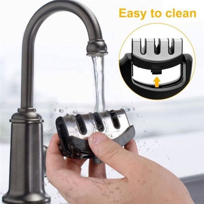 Knife Sharpeners Kitchen Scissors Screw Drivers Sharpener 3 Three Stages Sharpening Stone Diamond Edged