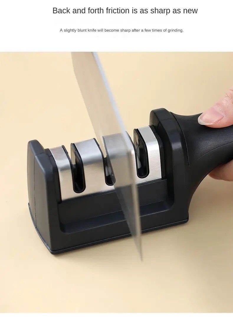 Knife Sharpeners Kitchen Scissors Screw Drivers Sharpener 3 Three Stages Sharpening Stone Diamond Edged