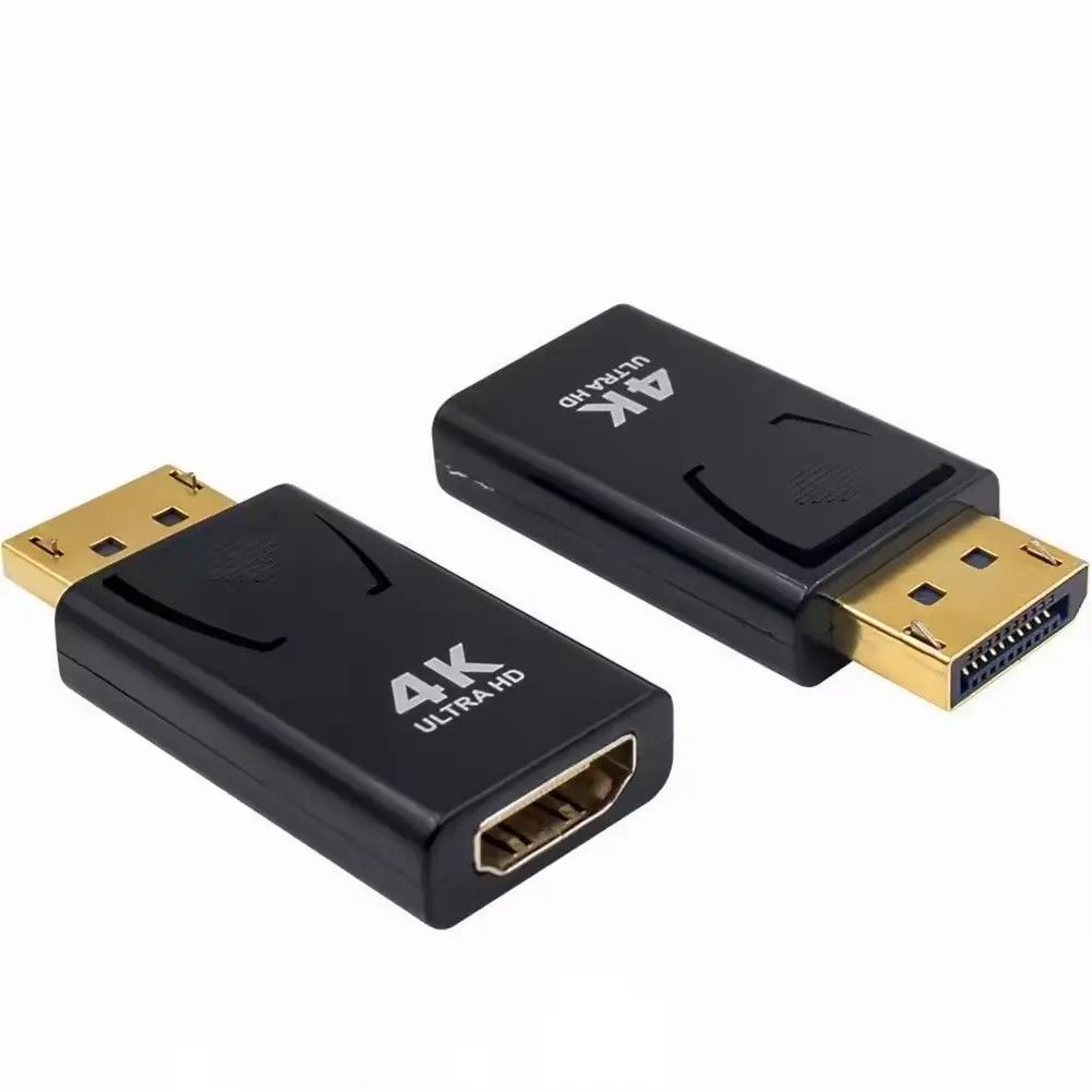 4K Ultra HD Gold Plated Standard Display Port DP Male to HDMI Video Audio Connector plug DP to HDMI Female Converter Adapter