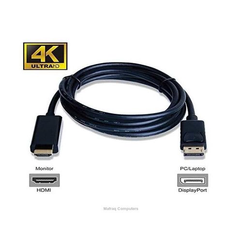1.8M DISPLAY PORT DP TO HDMI CABLE DP PVC Jacket HDTV Connector PC HDTV Projector 4K Audio Computer TV Adapter Display Port