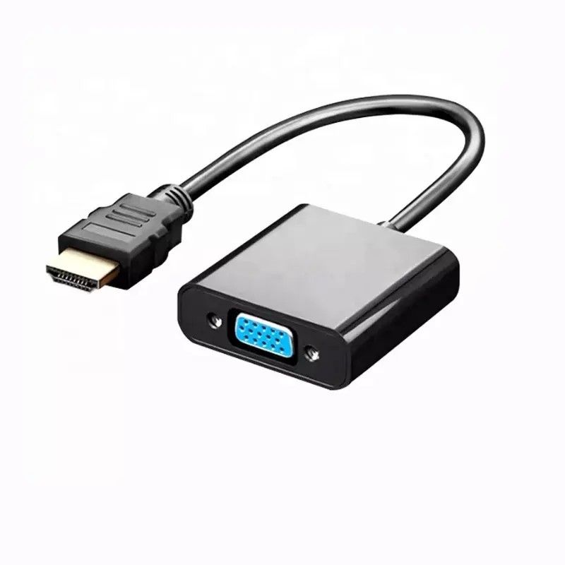 Display Port (DP) HD HDMI Male To VGA Female Adapter 1080P Converter Adapter Cable Video HDTV for PC Laptop pc,Desktop Copper Conductor for Audio Video Applications