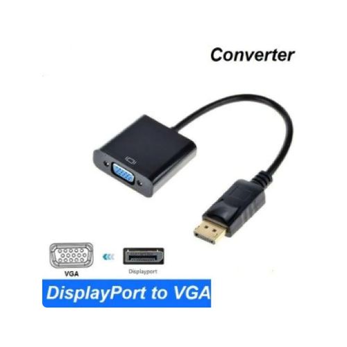 Display Port (DP) HD HDMI Male To VGA Female Adapter 1080P Converter Adapter Cable Video HDTV for PC Laptop pc,Desktop Copper Conductor for Audio Video Applications