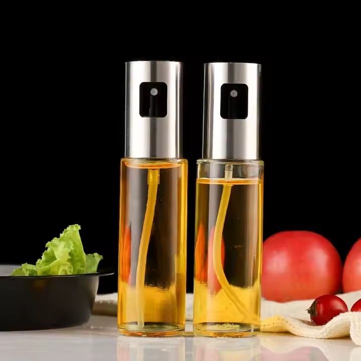 Multipurpose Kitchen Vinegar/Oil Sprayer for Cooking Roasting Olive Oil Spray Refillable Cooking Bottle Dispenser for Salad, Baking, BBQ, Frying -100ml