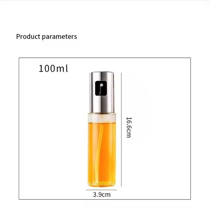 Multipurpose Kitchen Vinegar/Oil Sprayer for Cooking Roasting Olive Oil Spray Refillable Cooking Bottle Dispenser for Salad, Baking, BBQ, Frying -100ml