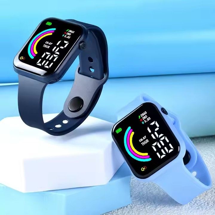 LED Sports Watches Bracelet Digital Watch Electronic Clock Casual Silicone Wristwatches Sport Wrist Watch Shockproof & Waterproof Wristwatch for Boys, Girls ,Men, Women & Kids Gift