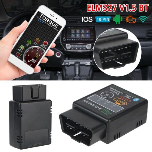 Car Engine Car Auto Diagnostic Scanner Tool Blue Tooth OBD2 Check Fault Detector Repair ELM327 Mini OBDII Diagnosis Bluetooth Device OBD 2 Automotive Code Reader Scan (HH Advance)