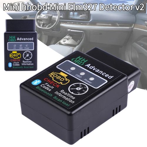 Car Engine Car Auto Diagnostic Scanner Tool Blue Tooth OBD2 Check Fault Detector Repair ELM327 Mini OBDII Diagnosis Bluetooth Device OBD 2 Automotive Code Reader Scan (HH Advance)