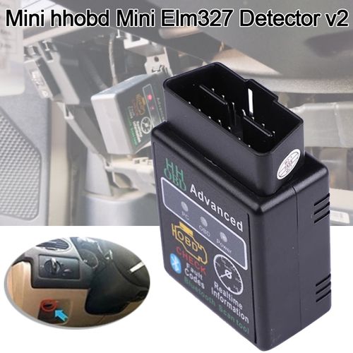 Car Engine Car Auto Diagnostic Scanner Tool Blue Tooth OBD2 Check Fault Detector Repair ELM327 Mini OBDII Diagnosis Bluetooth Device OBD 2 Automotive Code Reader Scan (HH Advance)