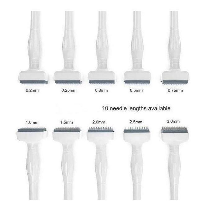 140A PIN Derma Stamp Adjustable Needle Length Microneedle Real Skin Care Beard Growth Scalp Hair Re-Growth Acne Scar Pits Dermastamp Rejuvenation Titanium Dermaroller Anti Wrinkle Therapy