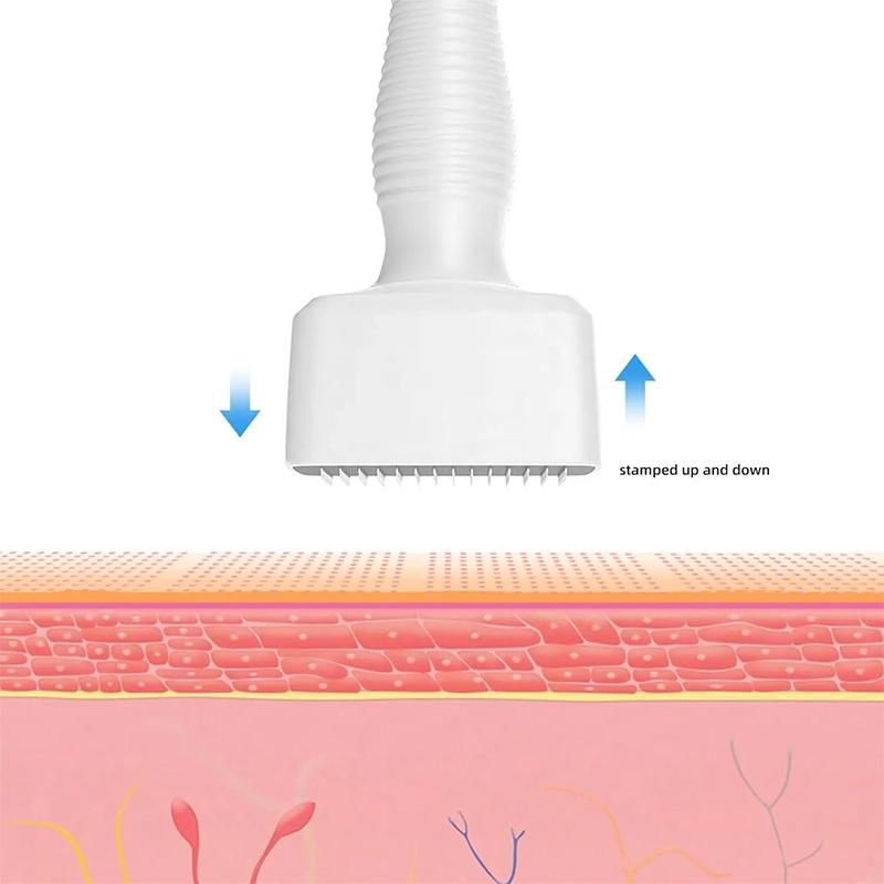 140A PIN Derma Stamp Adjustable Needle Length Microneedle Real Skin Care Beard Growth Scalp Hair Re-Growth Acne Scar Pits Dermastamp Rejuvenation Titanium Dermaroller Anti Wrinkle Therapy