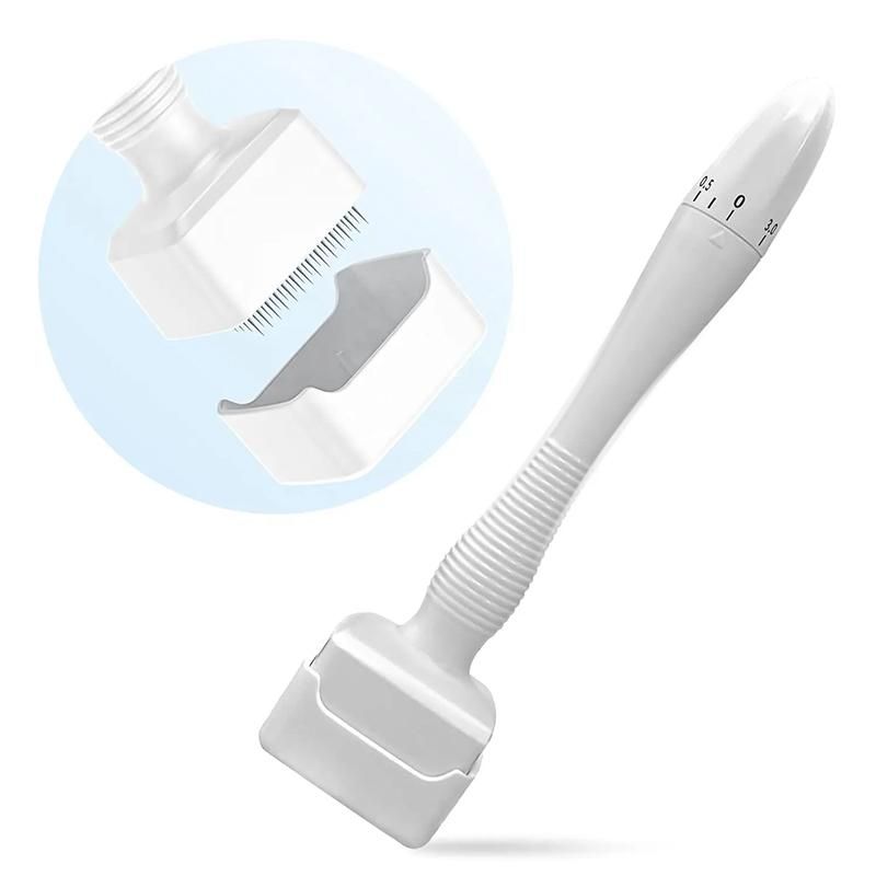 140A PIN Derma Stamp Adjustable Needle Length Microneedle Real Skin Care Beard Growth Scalp Hair Re-Growth Acne Scar Pits Dermastamp Rejuvenation Titanium Dermaroller Anti Wrinkle Therapy