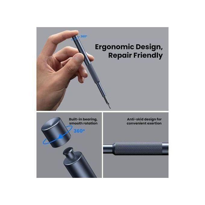 Mini 25-in-1 Small Tri Circle Magnetic Precision Screwdriver Set Magnetic Mini Repair Electronics Phone PC Ratchet Drill Socket Repair Tool Bit Portable Professional Kit Set