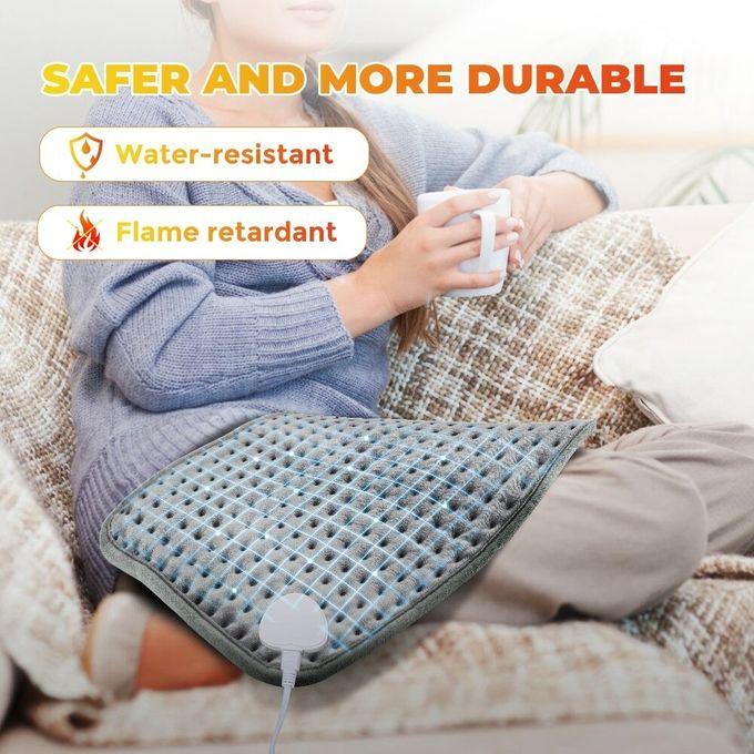 30*60cm Electric Heating Timer Blanket Heated Mat Electro Sheet Pad 4 Timer Settings 11.8x23.6 Inch Period Cramps Relief for Waist Belt Winter Heater Abdomen Shoulder Back Pain 9 Heat Levels Body Appl