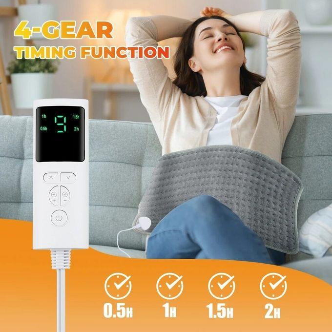 30*60cm Electric Heating Timer Blanket Heated Mat Electro Sheet Pad 4 Timer Settings 11.8x23.6 Inch Period Cramps Relief for Waist Belt Winter Heater Abdomen Shoulder Back Pain 9 Heat Levels Body Appl