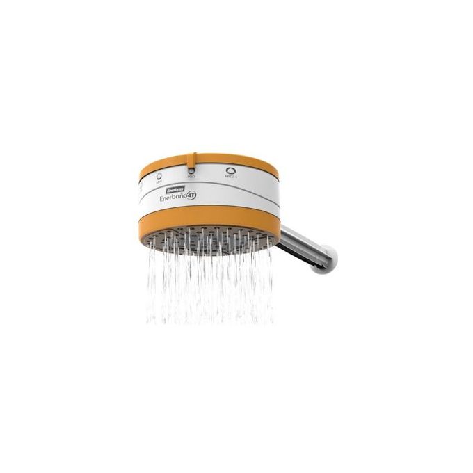 Enerbras Automatic Electric Instant Hot Water Shower Head Heater for Normal, Salty/ Hard Water- 4 temperature levels