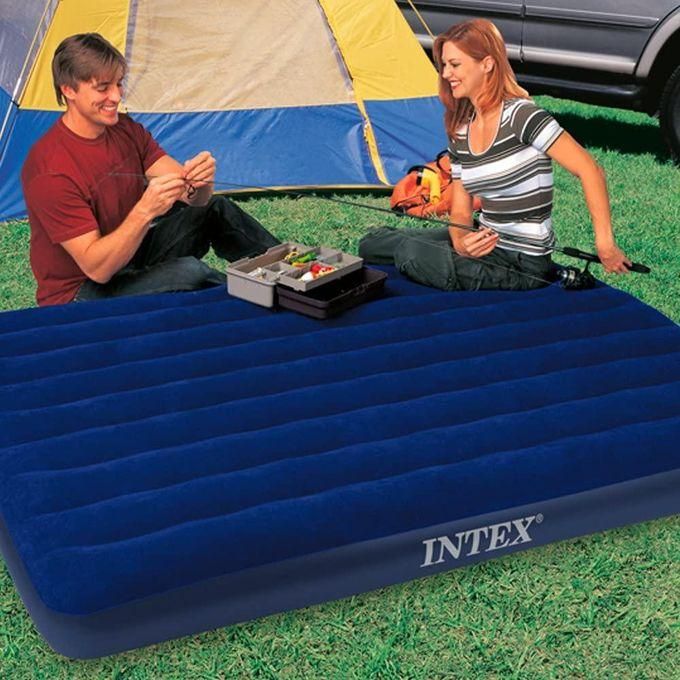 10" Portable Inflatable Downy Air Mattresses bed, Indoors and outdoors Camping Mattress with plush top, vinyl sides and bottom Free Electic Pump