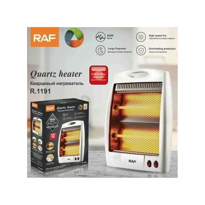 RAF Quartz Halogen Portable Electric Room Heater, Space Warmer With 2 Heat Settings With Automatic Temperature Control Infrared  heater Ideal for Home, Bedroom, baby room & Office, 800W