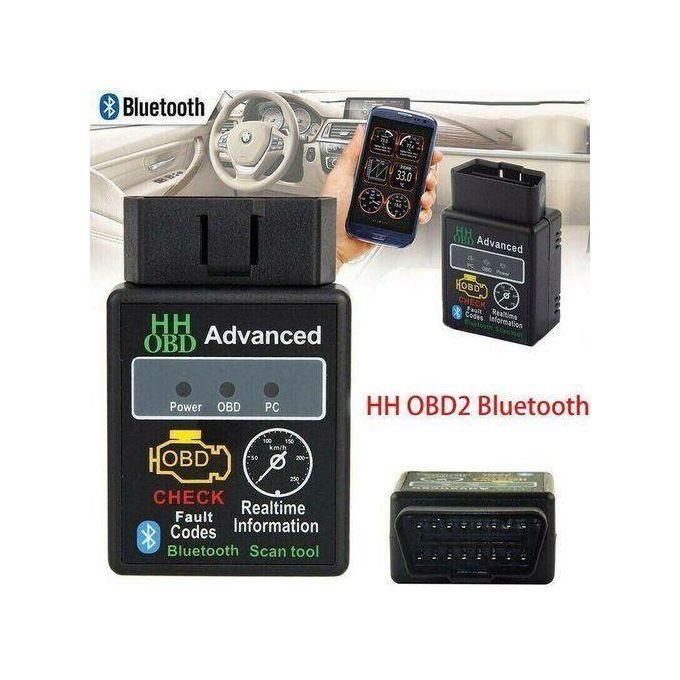 Car Engine Car Auto Diagnostic Scanner Tool, BlueTooth OBD2 Check Engine Light Fault Detector Repair,  OBDII Diagnosis Bluetooth Device OBD 2 Automotive Code Reader Scan, Scanner connected to Phone