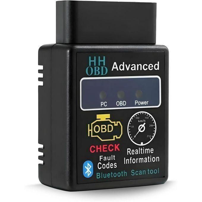 Car Engine Car Auto Diagnostic Scanner Tool, BlueTooth OBD2 Check Engine Light Fault Detector Repair,  OBDII Diagnosis Bluetooth Device OBD 2 Automotive Code Reader Scan, Scanner connected to Phone
