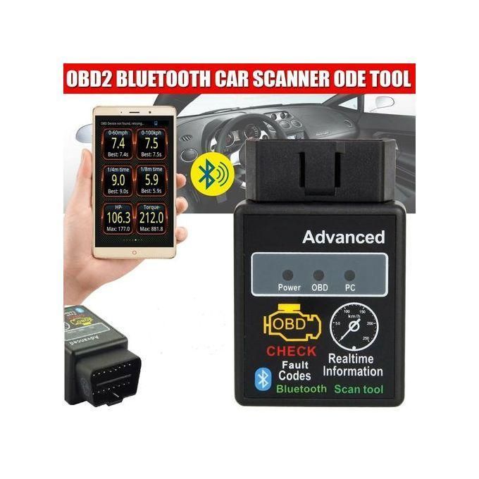 Car Engine Car Auto Diagnostic Scanner Tool, BlueTooth OBD2 Check Engine Light Fault Detector Repair,  OBDII Diagnosis Bluetooth Device OBD 2 Automotive Code Reader Scan, Scanner connected to Phone