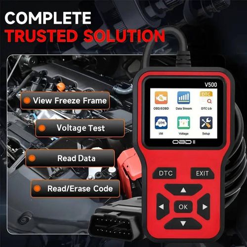 V500 Enhanced Universal OBD II Scanner Car Engine Fault Code Reader CAN Diagnostic Scan Tool, Read and Clear Error Codes for 1996 or Newer OBD2 Protocol Vehicle